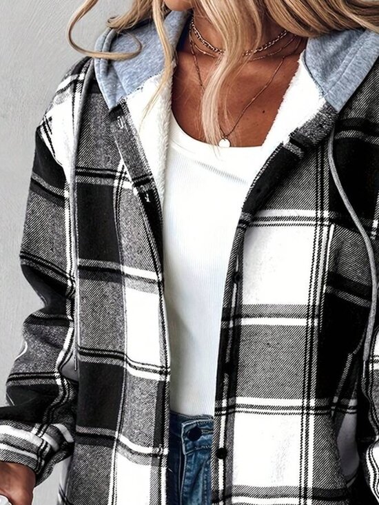 Women plaid jacket - Picture 2 of 4